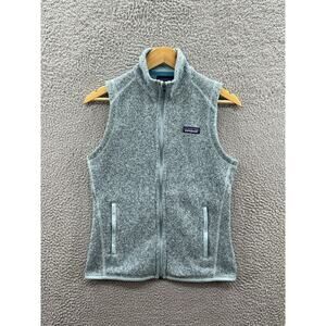 Patagonia Better Sweater Full Zip Blue Fleece Vest Women’s Size XS 25886